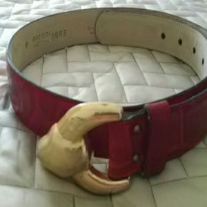 Leather belt